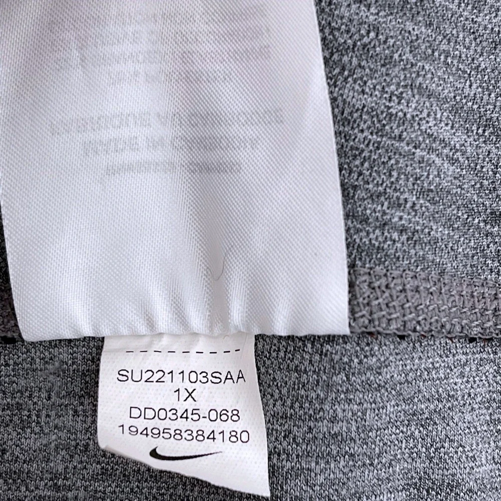 Nike One Dri FIT High Waisted 7/8 Leggings Womens 1X Plus Carbon Gray DD0345-068